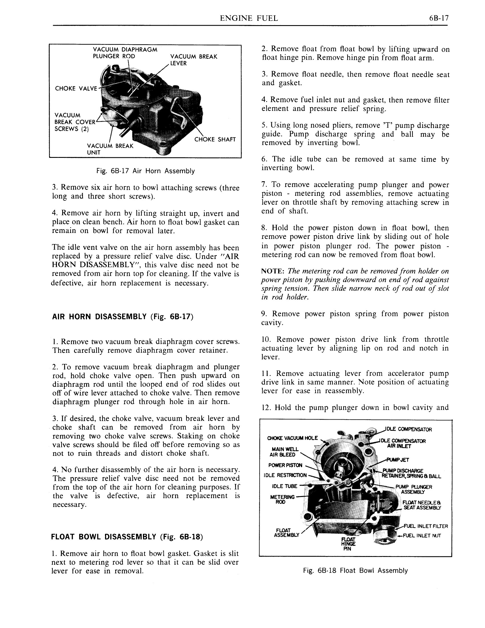 1970 Pontiac Chassis Service Manual - Engine Fuel Page 17 of 65